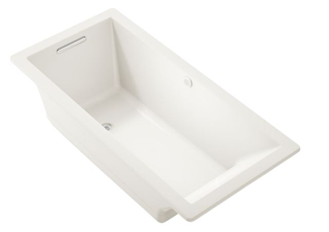 KOHLER® Underscore® Biscuit 66" x 32" Drop-In/Undermount Heated BubbleMassage™ Air Bath-0