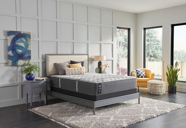 Sealy® Posturepedic® Plus Satisfied II 14" Innerspring Plush Euro Pillow Top Twin Mattress-1