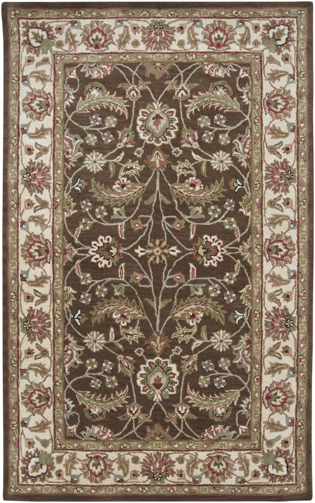 Surya Caesar Black Multi Floral 5'x8' Area Rug-0