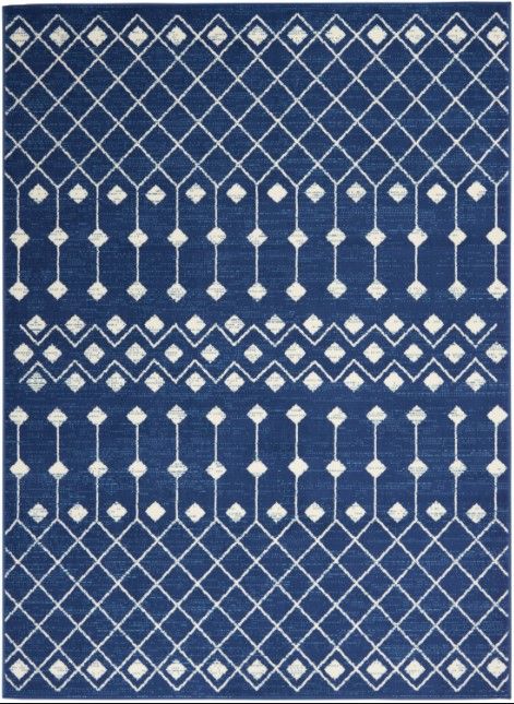 Nourison Home™ Grafix Navy 5'x7' Style 1 Area Rug-0