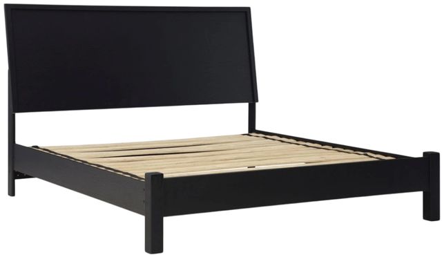 Signature Design by Ashley® Danziar Black Queen Panel Bed-1