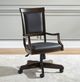 Liberty Furniture Brayton Manor Black/Cognac Jr Executive Desk Chair-0