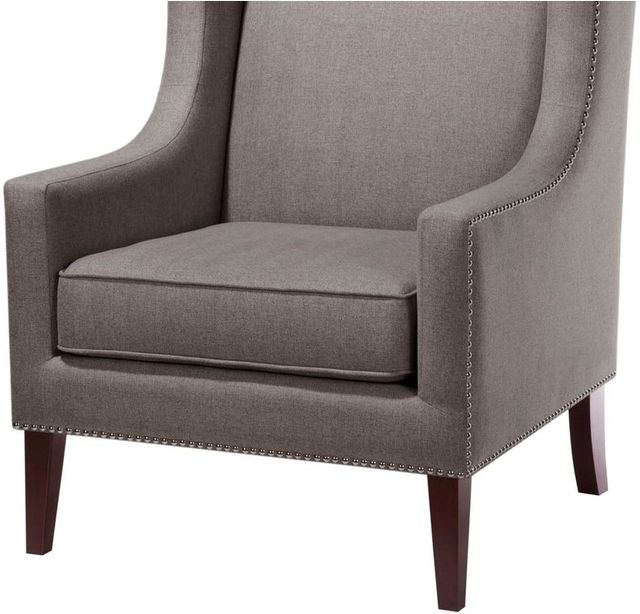 Olliix by Madison Park Dark Gray Barton Wing Chair-3