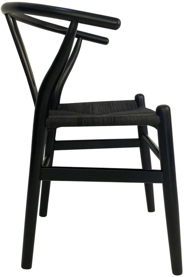 Moe's Home Collection Ventana 2-Piece Black Dining Side Chair Set-2
