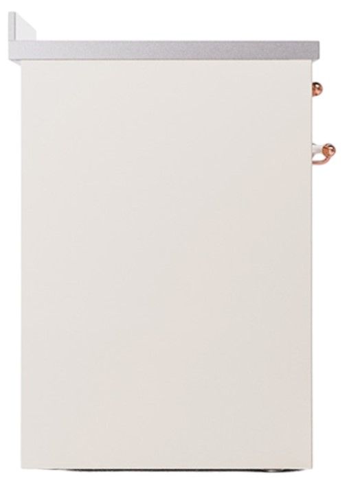 Ilve® Nostalgie II Noblesse 30'' Antique White Pro Style Induction Range with Copper Trim-2