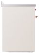 Ilve® Nostalgie II Noblesse 30'' Antique White Pro Style Induction Range with Copper Trim-2