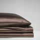 Olliix by Madison Park Essentials 6-Piece Chocolate California King Satin Wrinkle-Free Luxurious Sheet Set-2
