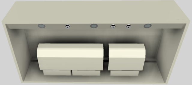 Vent-A-Hood® 48" Biscuit Wall Mounted Range Hood-3