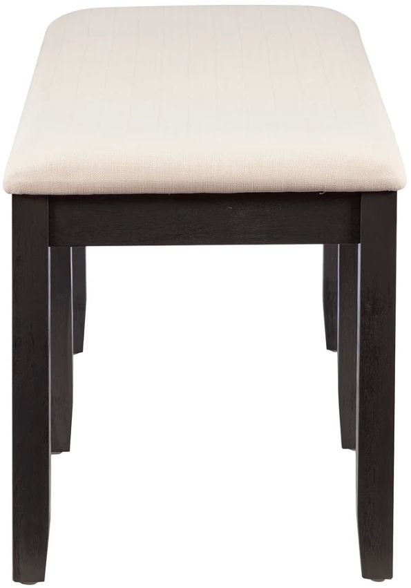 Linon Jordan Dark Charcoal Dining Bench-4