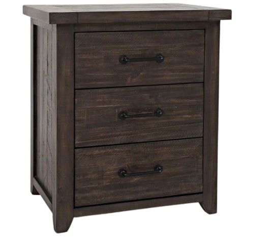 Jofran Inc. Madison County 4-Piece Barnwood Queen Panel Bedroom Set-4