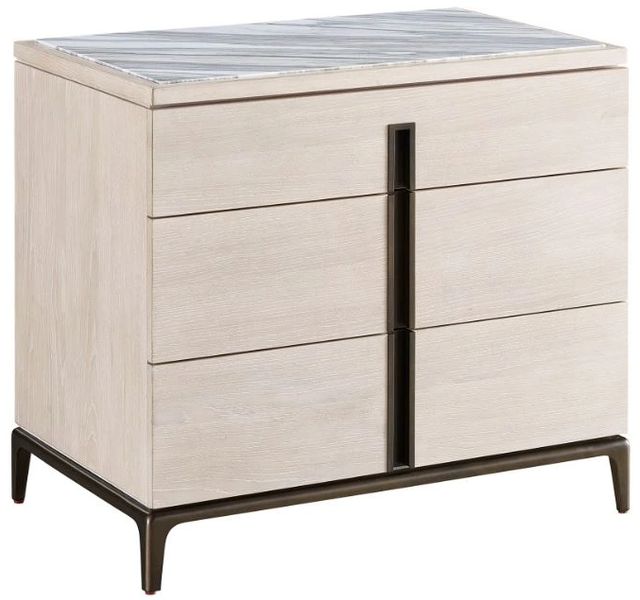 Universal Explore Home™ Erinn V x Universal Maren Satin Bronze/White Oak Nightstand-0