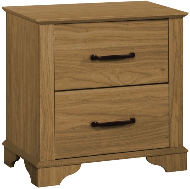 Monarch Specialties Inc. Medium Oak Nightstand-0