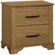 Monarch Specialties Inc. Medium Oak Nightstand-0