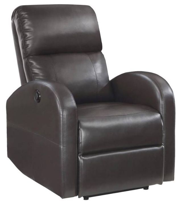 Coaster® Grant Brown Power Recliner-1