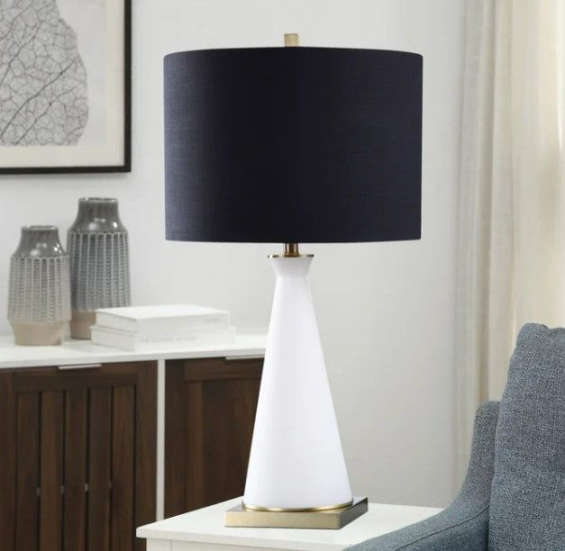 Stylecraft Dann Foley Lifestyle Black/White Table Lamp-1