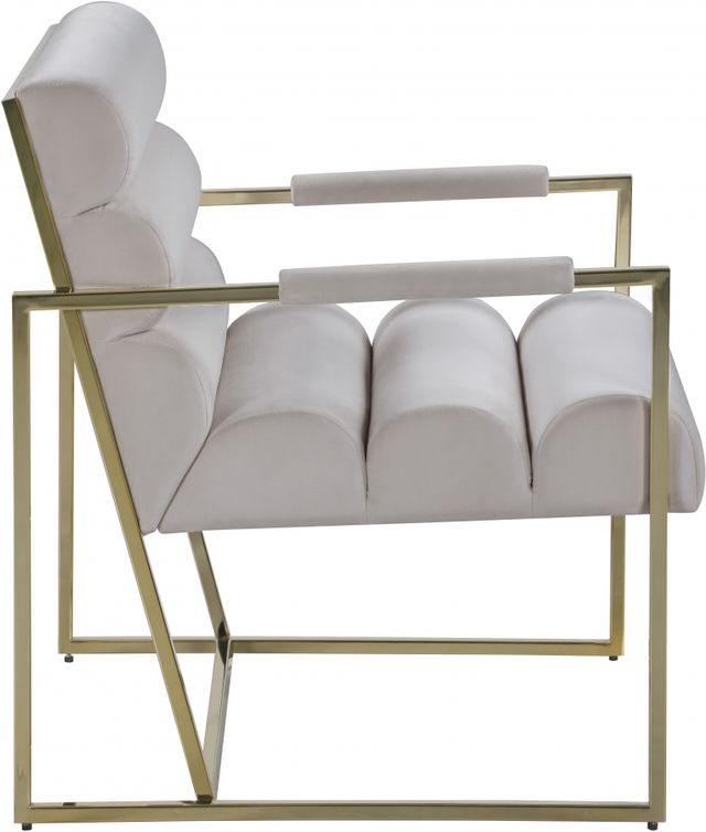 Meridian Furniture Zayne Cream Velvet Accent Chair-2