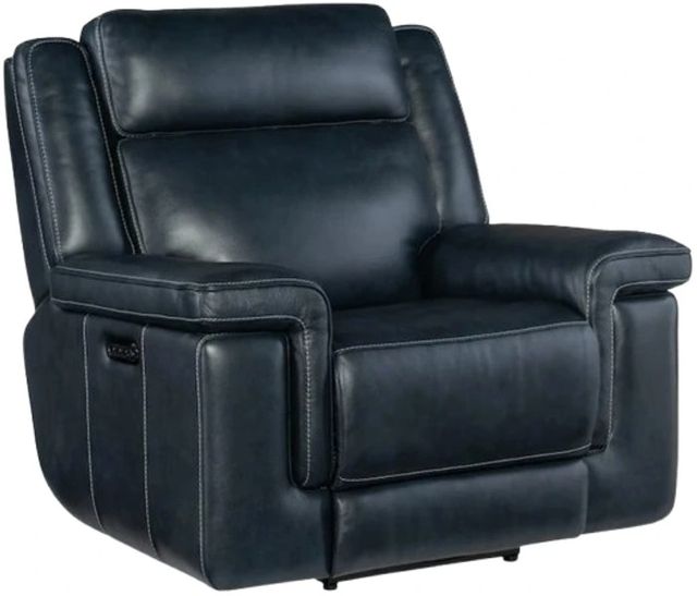 Hooker® Furniture MS Montel Cosmos Cobalt Lay Flat Power Recliner with Power Headrest and Lumbar-0