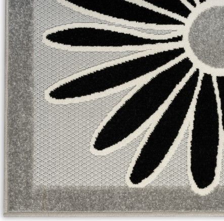 Nourison Home™ Aloha Black White 5'x8' Style 1 Area Rug-4