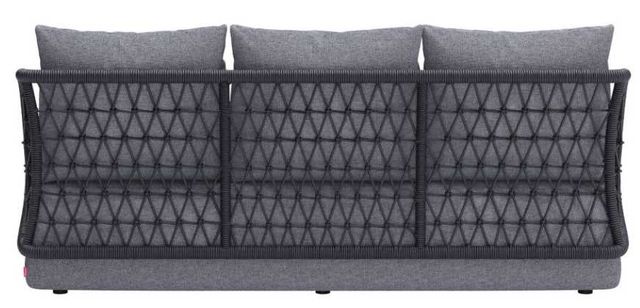 Zuo® Modern Mekan Gray Aluminum Fabric Outdoor Sofa-3