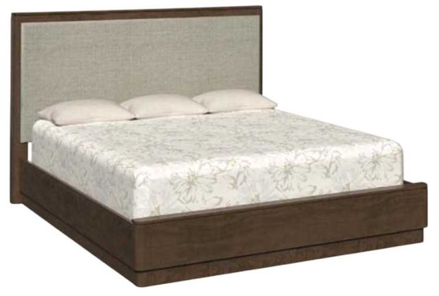 Country View Woodworking Customizable Rochelle Queen Upholstered Panel Bed-0