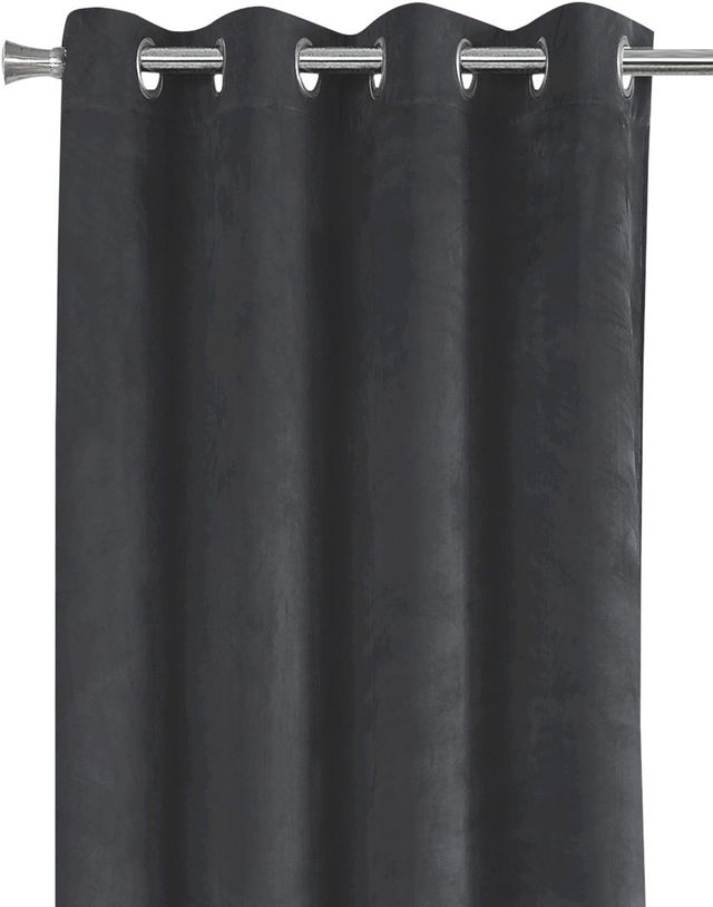 Monarch Specialties Inc. 2-Piece Grey 52" x 95" Room Darkening Curtain Panel Set-3