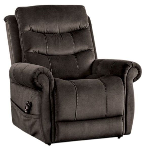 Furniture of America® Dionysia Dark Gray Lift Chair-0