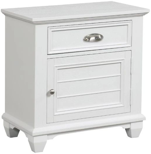 New Classic® Home Furnishings Jamestown White Nightstand-0