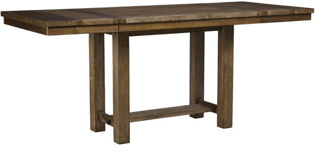 Signature Design by Ashley® Moriville 7-Piece Grayish Brown Dining Set-2