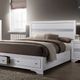 Furniture of America® Chrissy White Eastern King Storage Bed-4