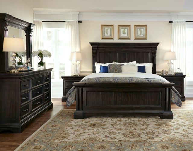 Pulaski™ Caldwell Deep Brown Queen Bed-2