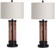 Crestview Collection Shiloh 2-Piece Brown Table Lamp Set-0