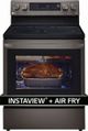LG 30" PrintProof™ Black Stainless Steel Freestanding Electric Smart Range with Air Fry-2
