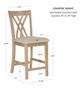 Powell® Starla 2-Piece Natural Counter Stool Set-3