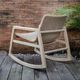 Uttermost® Sumba Cerused Wheat Wicker/Wooden Outdoor Rocking Chair-2