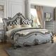 Homey Design Modern Legacy 3-Piece Luna Silver California King Bedroom Set-0