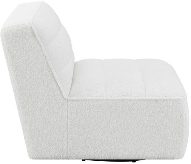 Coaster® Upholstered Swivel Armless Chair -2