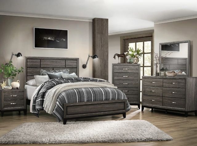 Homelegance® Davi Gray California King Panel Bed-1