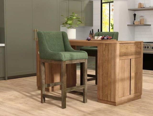 International Furniture Direct Seating Brown/Olive 43" Bar Stool-1