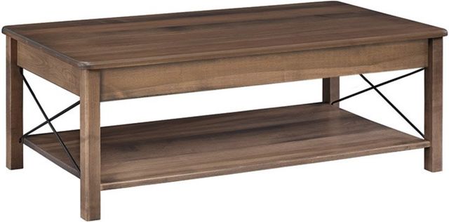 Country Classic Collection Customizable Crossway Lift-Top Coffee Table-0