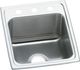 Elkay Lustertone® Classic Lustrous Satin 15" x 22" x 5" 3-Hole Single Bowl Drop-In ADA Sink-0
