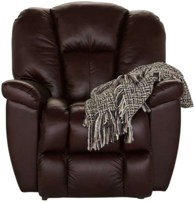 La-Z-Boy® Maverick Walnut Leather Power Wall Recliner with Headrest and Lumbar-1