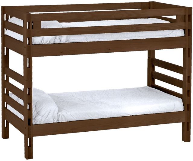 Crate Designs™ Furniture Brindle Twin XL/Twin XL Ladder End Bunk Bed-0