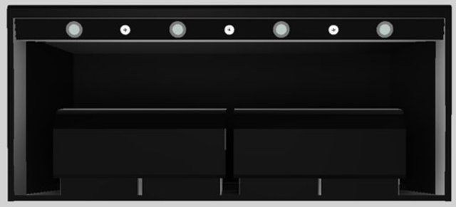Vent-A-Hood® 54" Black Wall Mounted Range Hood-2