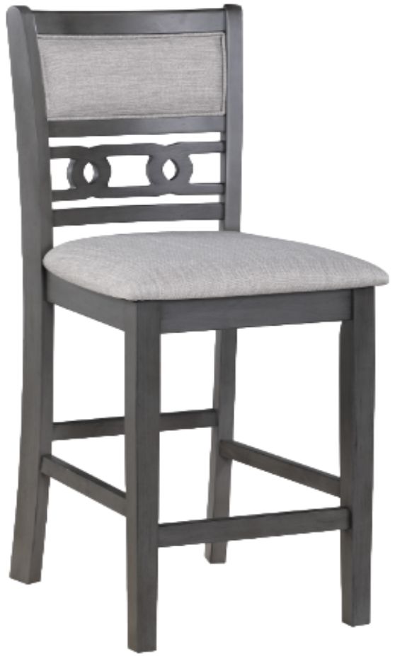 New Classic® Home Furnishings Gia 5-Piece Gray Counter Height Table Set-3