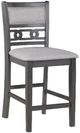 New Classic® Home Furnishings Gia 5-Piece Gray Counter Height Table Set-3