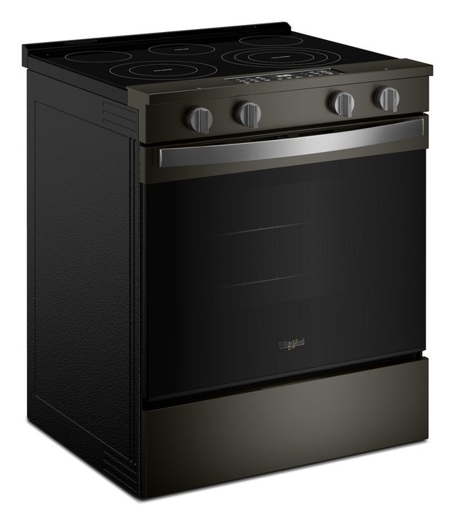 Whirlpool® 30" Black Stainless Steel Slide-In Electric Range with Air Cooking Technology-3