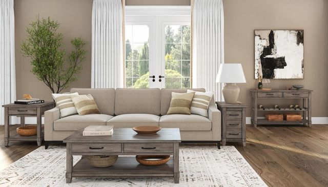 Bernards Hartford Gray Hallway Accent Table-2