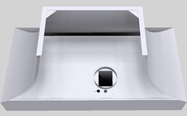 Vent-A-Hood® Designer Series 48" White Wall Mounted Range Hood-1
