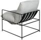 Armen Living Rogan Black/Soft Oat Chair-4