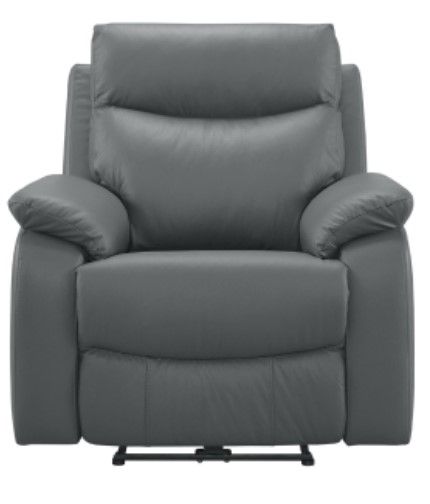 Mazin Furniture Wembley Dark Gray Manual Reclining Chair-1